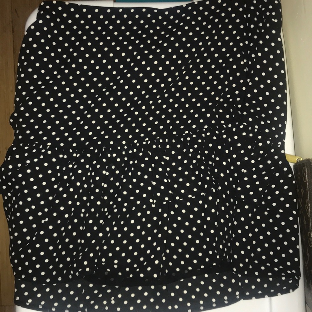 Mini polka dot skirt